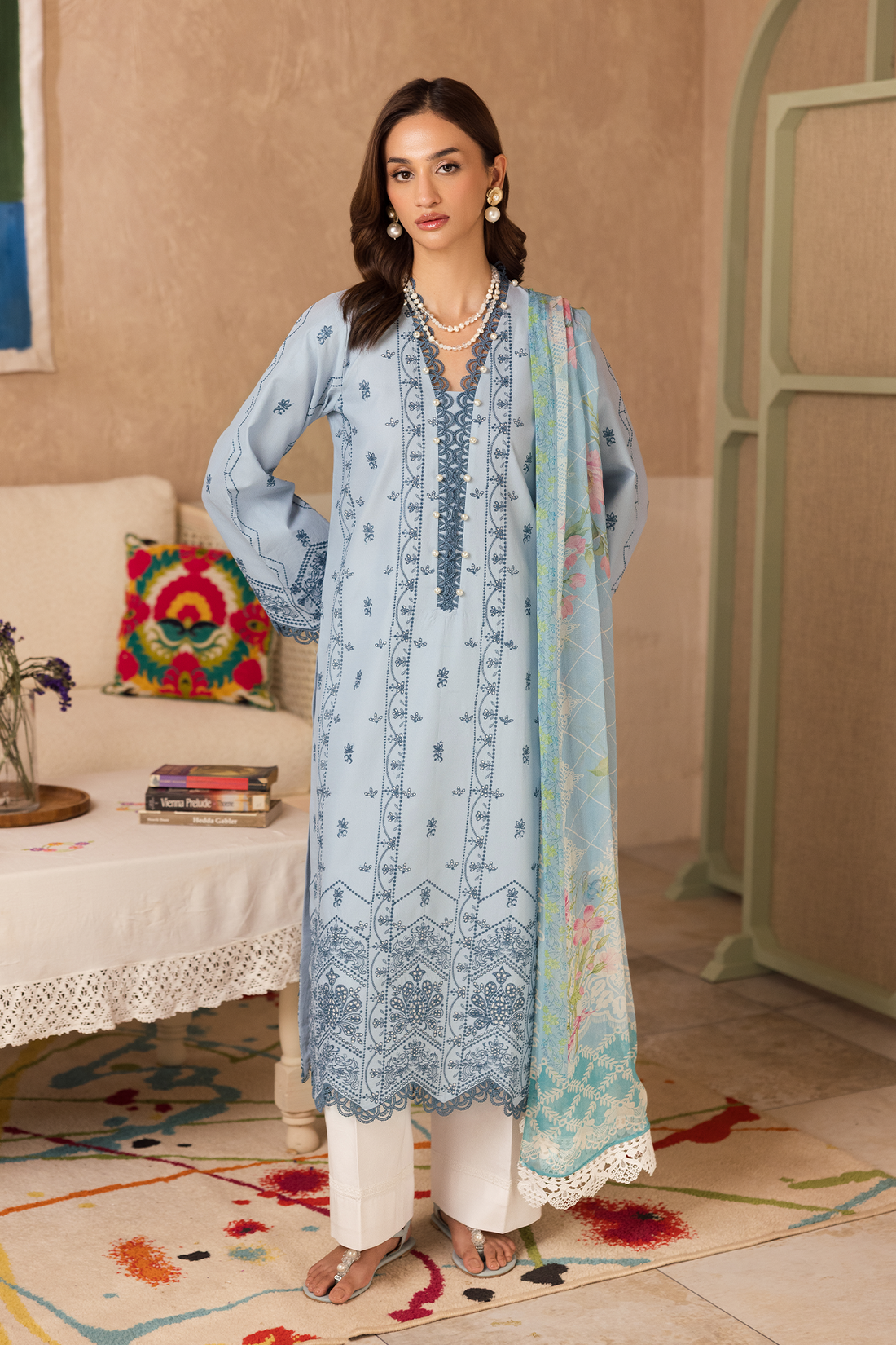 Rajbari | Nissa Chikankari Exclusive | Exclusive 12 - by Libasekhas - Registered Vendor of : Rajbari - 100% Original Designer Dress