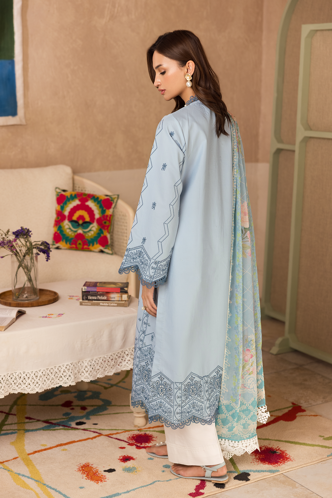 Rajbari | Nissa Chikankari Exclusive | Exclusive 12 - by Libasekhas - Registered Vendor of : Rajbari - 100% Original Designer Dress