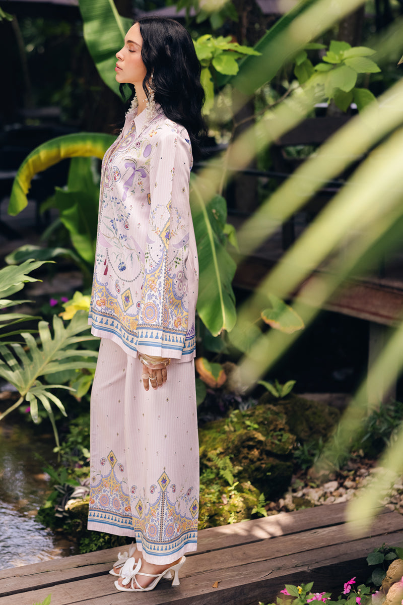 Qalamkar | Printed Co Ords 25 | OP-08 Ruhi - by - Libasekhas UK - Registered Vendor of : Qalamkar - 100% Original Designer Dresss