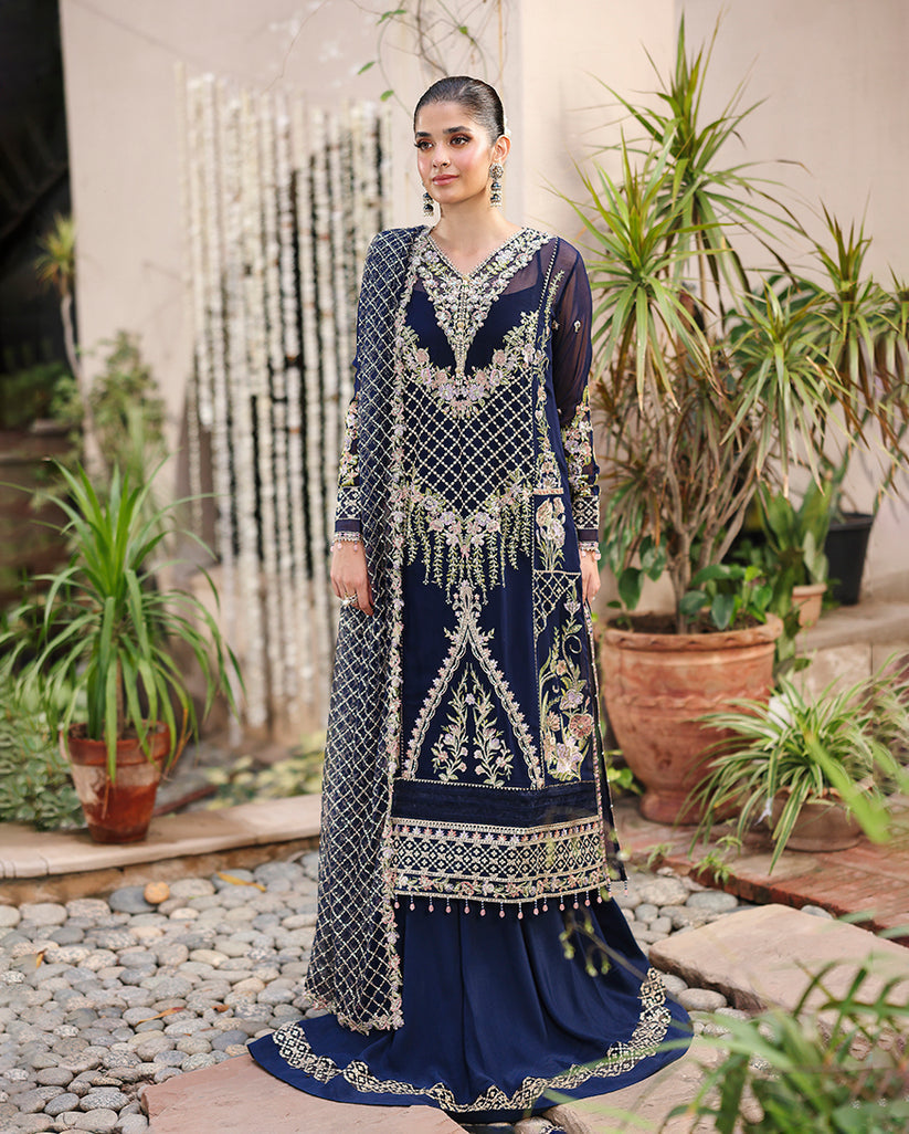 Roheenaz | Aangan Chiffon Collection 25 | Nilofar - by Libasekhas UK - Registered Vendor of : Roheenaz - 100% Original Designer Dress