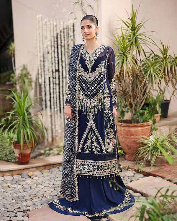 Roheenaz | Aangan Chiffon Collection 25 | Nilofar - by Libasekhas UK - Registered Vendor of : Roheenaz - 100% Original Designer Dress