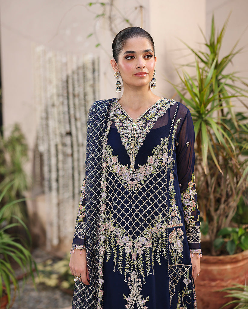 Roheenaz | Aangan Chiffon Collection 25 | Nilofar - by Libasekhas UK - Registered Vendor of : Roheenaz - 100% Original Designer Dress