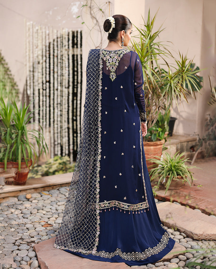 Roheenaz | Aangan Chiffon Collection 25 | Nilofar - by Libasekhas UK - Registered Vendor of : Roheenaz - 100% Original Designer Dress