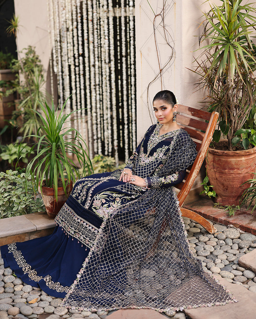 Roheenaz | Aangan Chiffon Collection 25 | Nilofar - by Libasekhas UK - Registered Vendor of : Roheenaz - 100% Original Designer Dress