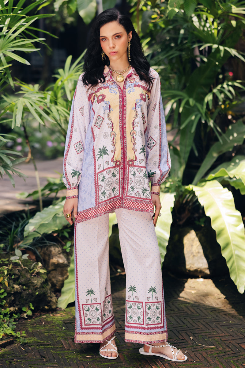 Qalamkar | Printed Co Ords 25 | OP-05 Rihana - by - Libasekhas UK - Registered Vendor of : Qalamkar - 100% Original Designer Dresss
