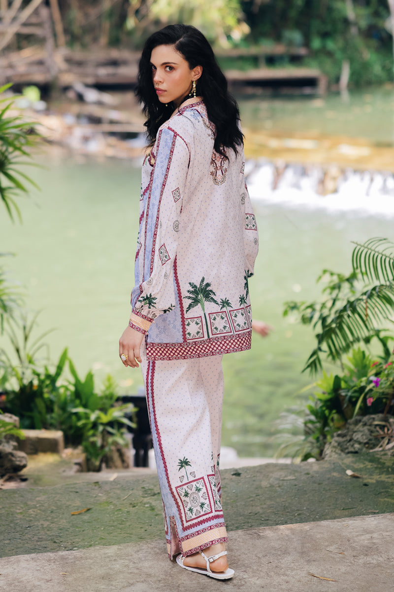 Qalamkar | Printed Co Ords 25 | OP-05 Rihana - by - Libasekhas UK - Registered Vendor of : Qalamkar - 100% Original Designer Dresss