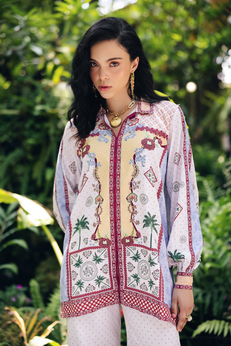 Qalamkar | Printed Co Ords 25 | OP-05 Rihana - by - Libasekhas UK - Registered Vendor of : Qalamkar - 100% Original Designer Dresss