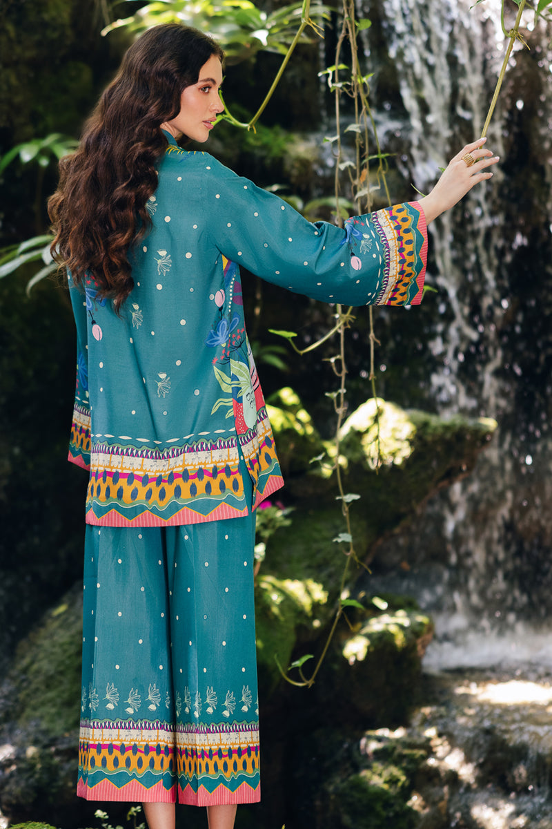 Qalamkar | Printed Co Ords 25 | OP-10 Liva - by - Libasekhas UK - Registered Vendor of : Qalamkar - 100% Original Designer Dresss