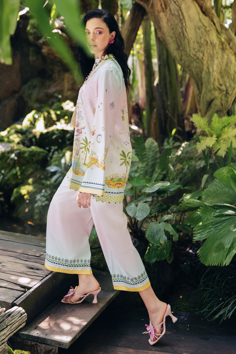 Qalamkar | Printed Co Ords 25 | OP-09 Sigr - by - Libasekhas UK - Registered Vendor of : Qalamkar - 100% Original Designer Dresss