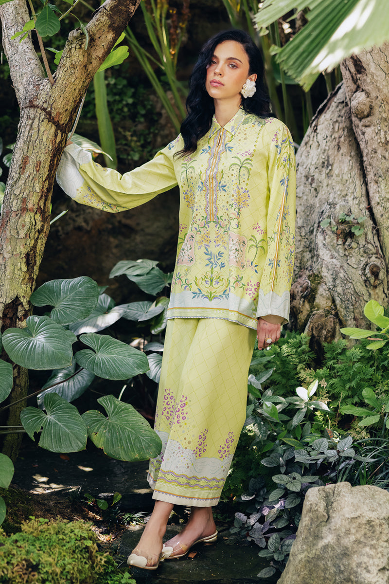 Qalamkar | Printed Co Ords 25 | OP-03 Alva - by - Libasekhas UK - Registered Vendor of : Qalamkar - 100% Original Designer Dresss