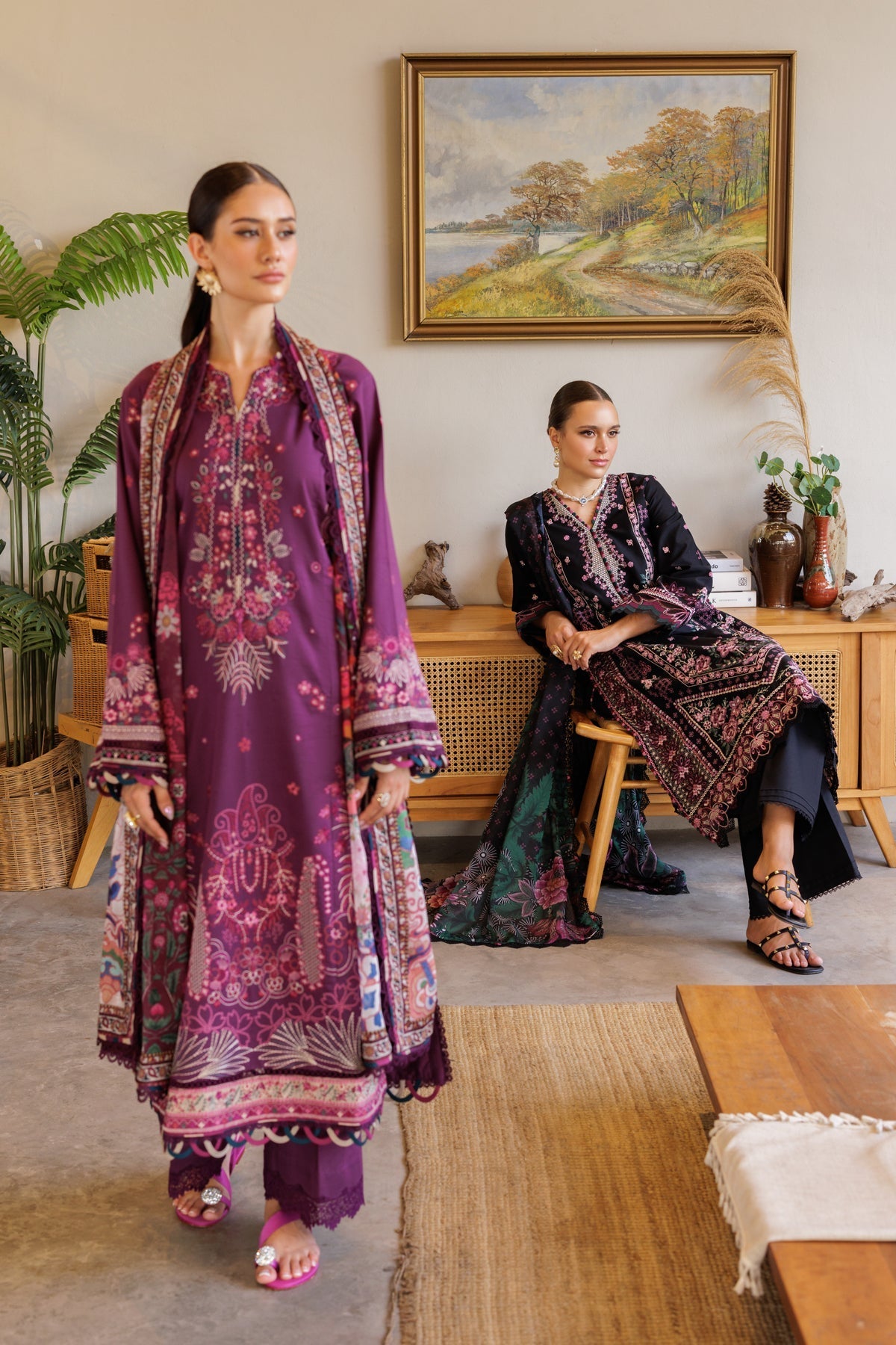 Xenia Formals | Luxury Lawn 25 | VIOLET - by - Libasekhas UK - Registered Vendor of : Xenia Formals - 100% Original Designer Dresss