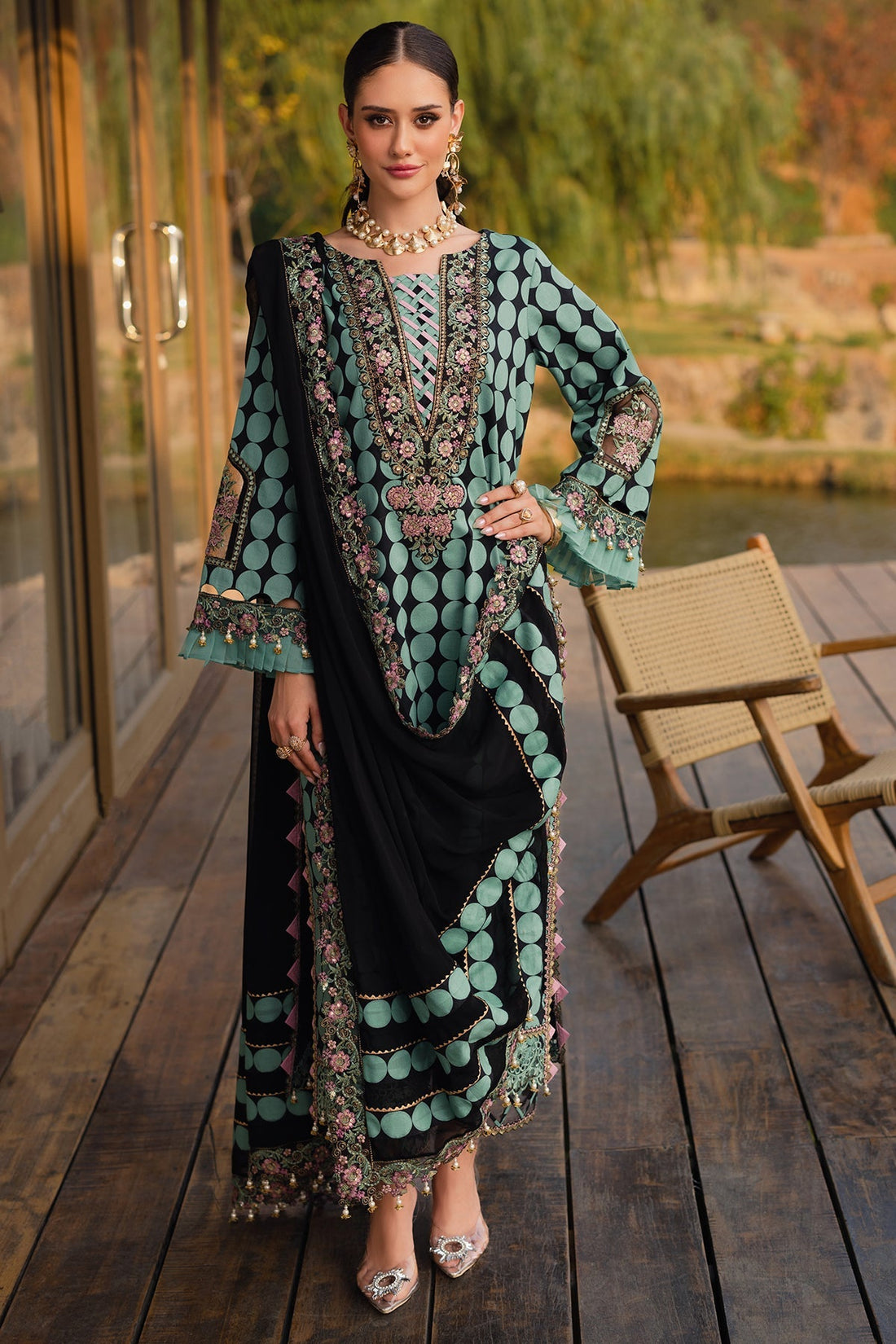 Charizma | Qara Festive Edit 25 | CQ5-04 - by - Libasekhas UK - Registered Vendor of : Charizma - 100% Original Designer Dresss