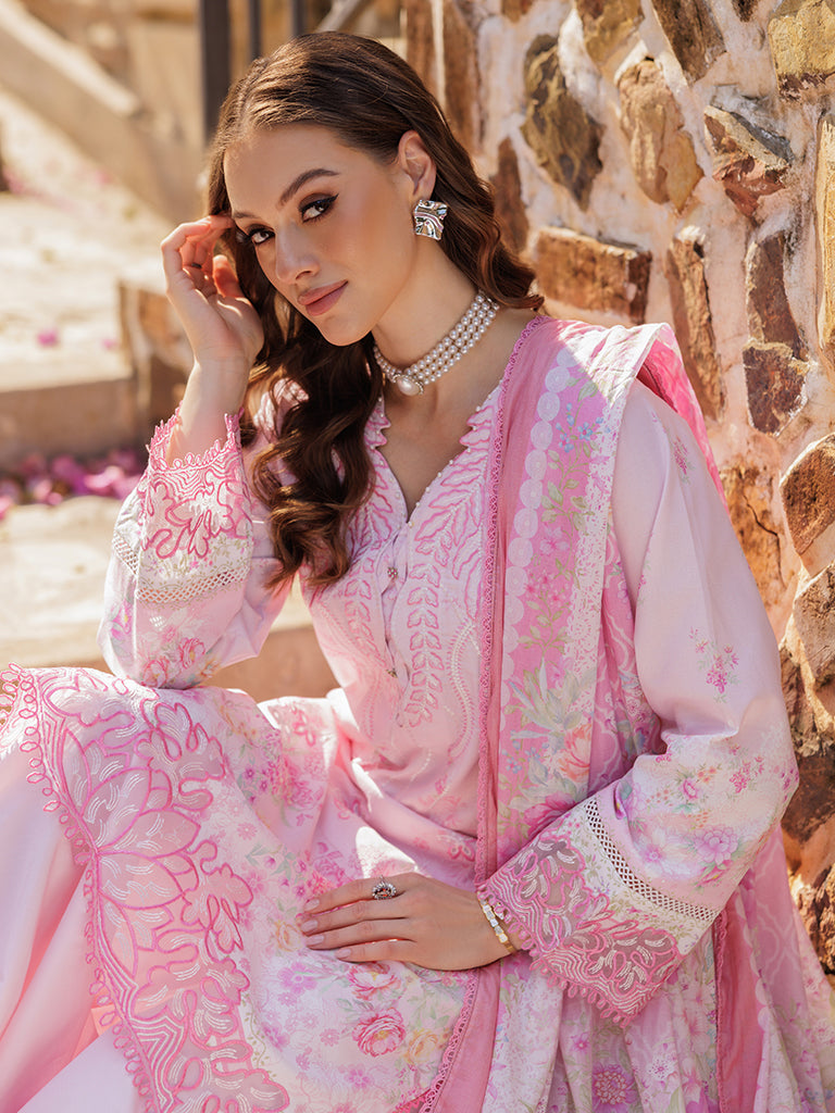 Rajbari | Floral Symphony Lawn 25 | RB-07 - by - Libasekhas UK - Registered Vendor of : Rajbari - 100% Original Designer Dresss