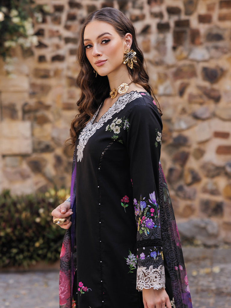 Rajbari | Floral Symphony Lawn 25 | RB-08 - by - Libasekhas UK - Registered Vendor of : Rajbari - 100% Original Designer Dresss