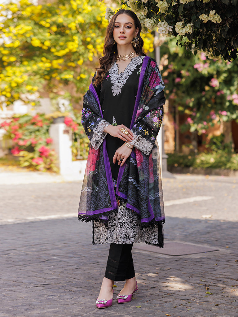 Rajbari | Floral Symphony Lawn 25 | RB-08 - by - Libasekhas UK - Registered Vendor of : Rajbari - 100% Original Designer Dresss