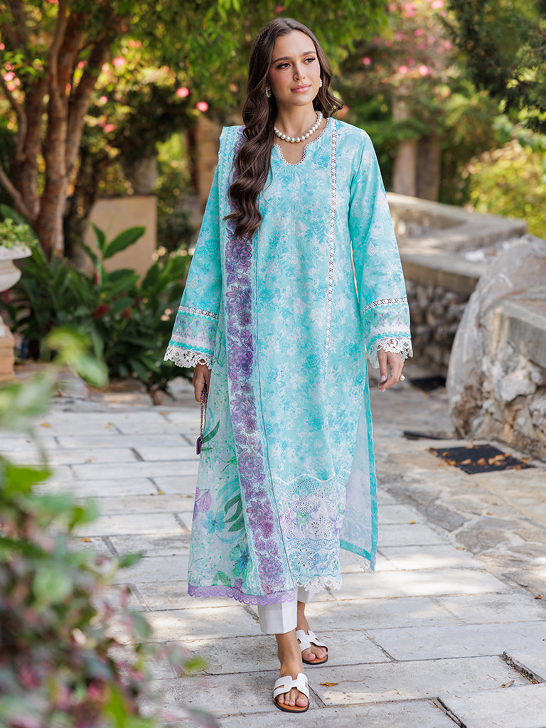 Rajbari | Floral Symphony Lawn 25 | RB-09 - by - Libasekhas UK - Registered Vendor of : Rajbari - 100% Original Designer Dresss