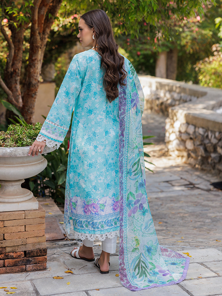 Rajbari | Floral Symphony Lawn 25 | RB-09 - by - Libasekhas UK - Registered Vendor of : Rajbari - 100% Original Designer Dresss