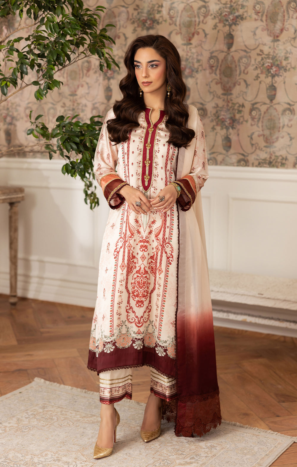 Maya | Eloura Silk Pret 25 |SAPHIRA - by Libasekhas UK - Registered Vendor of : Maya - 100% Original Designer Dress
