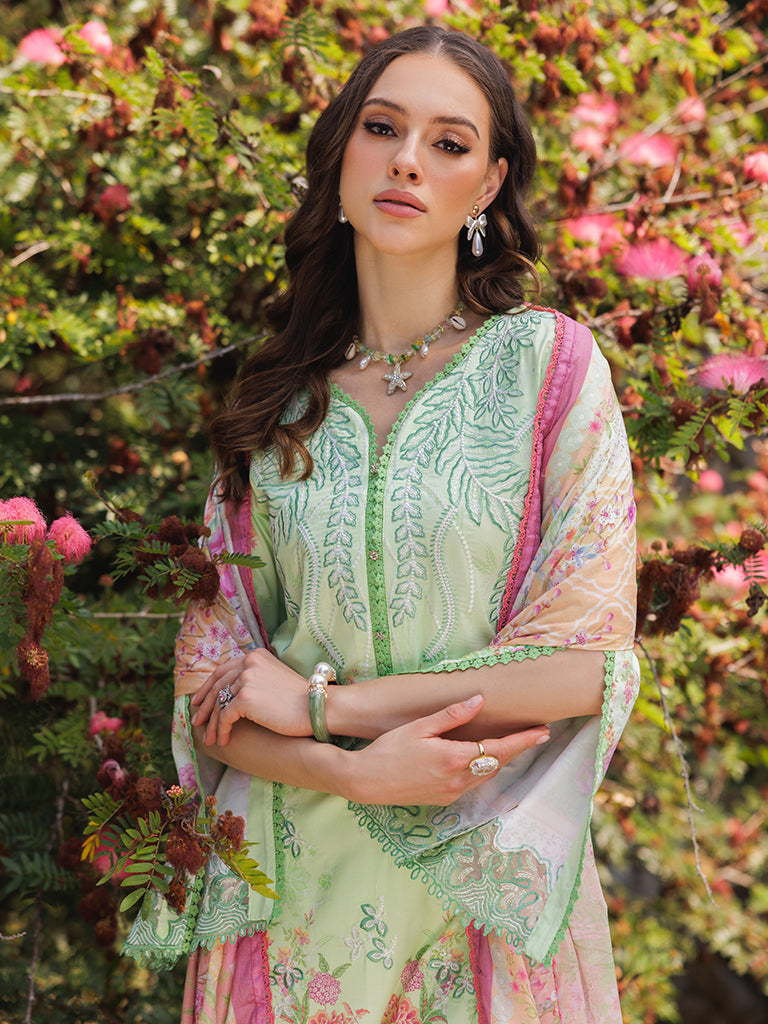 Rajbari | Floral Symphony Lawn 25 | RB-10 - by - Libasekhas UK - Registered Vendor of : Rajbari - 100% Original Designer Dresss