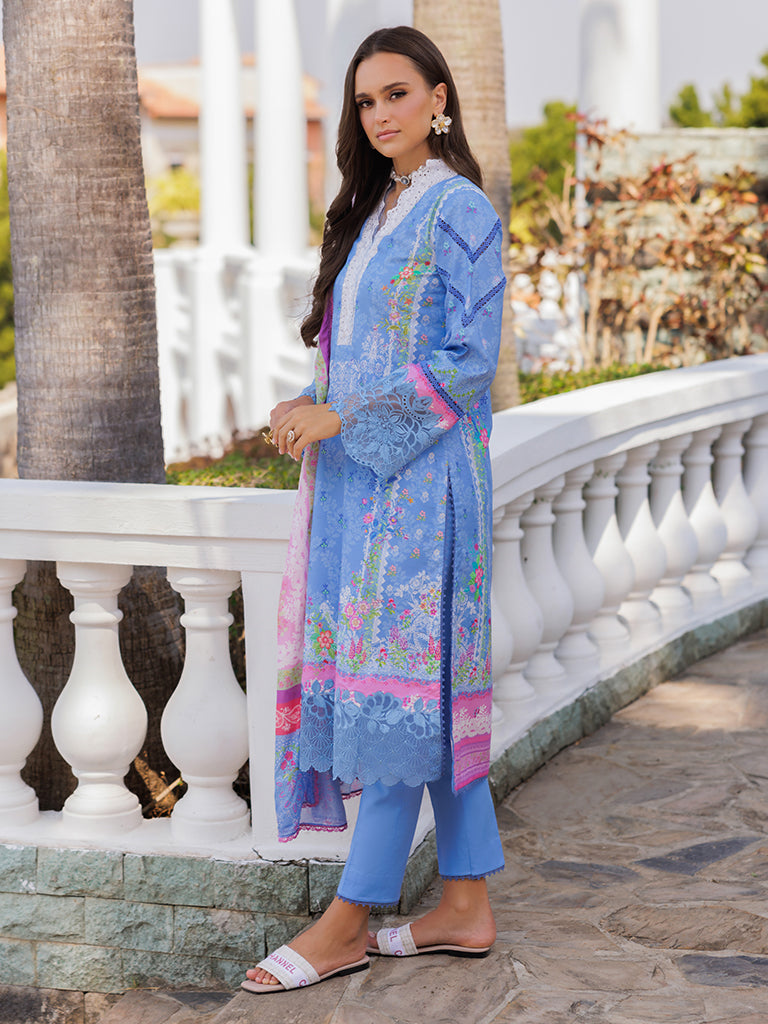 Rajbari | Floral Symphony Lawn 25 | RB-02 - by - Libasekhas UK - Registered Vendor of : Rajbari - 100% Original Designer Dresss