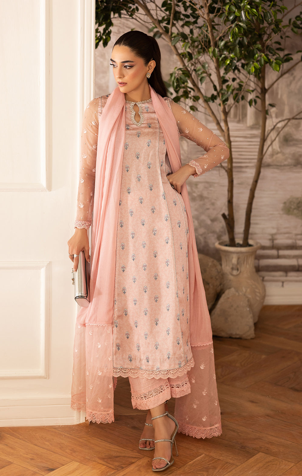 Maya | Eloura Silk Pret 25 |LUNARA - by Libasekhas UK - Registered Vendor of : Maya - 100% Original Designer Dress