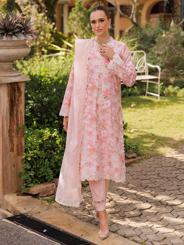 Rajbari | Floral Symphony Lawn 25 | RB-03 - by - Libasekhas UK - Registered Vendor of : Rajbari - 100% Original Designer Dresss