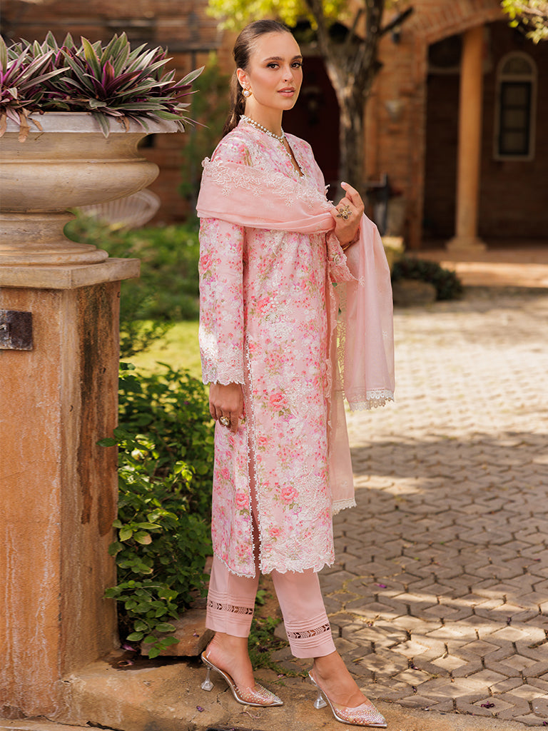 Rajbari | Floral Symphony Lawn 25 | RB-03 - by - Libasekhas UK - Registered Vendor of : Rajbari - 100% Original Designer Dresss