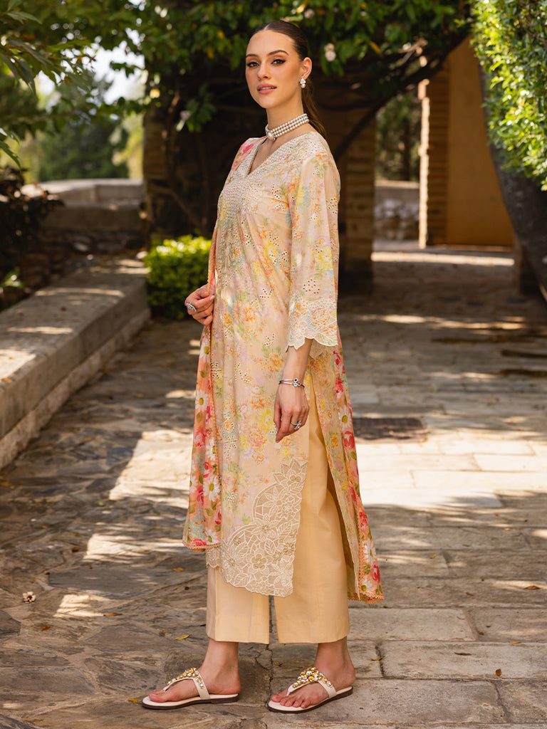 Rajbari | Floral Symphony Lawn 25 | RB-05 - by - Libasekhas UK - Registered Vendor of : Rajbari - 100% Original Designer Dresss