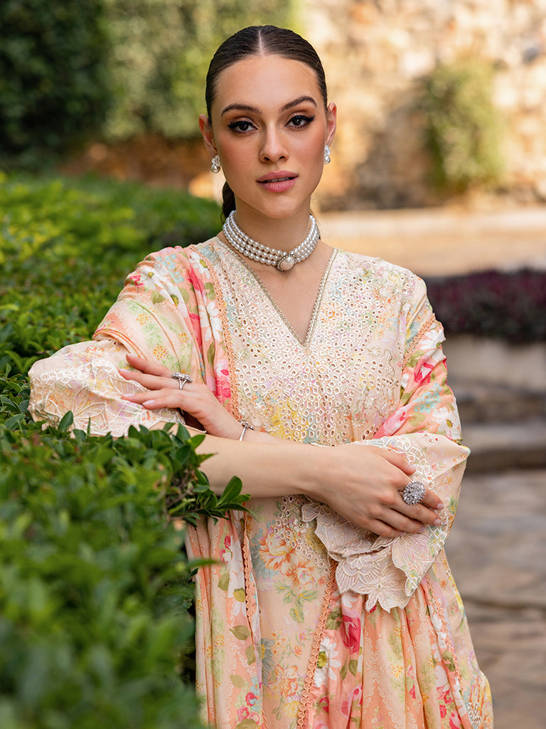 Rajbari | Floral Symphony Lawn 25 | RB-05 - by - Libasekhas UK - Registered Vendor of : Rajbari - 100% Original Designer Dresss