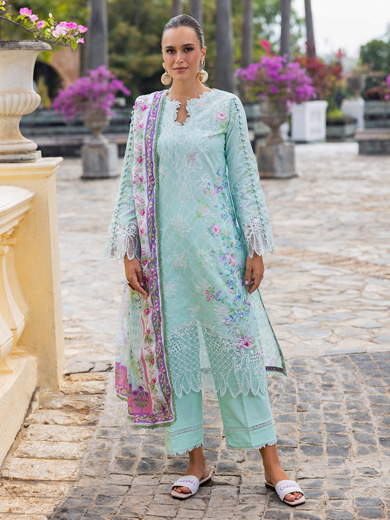 Rajbari | Floral Symphony Lawn 25 | RB-06 - by - Libasekhas UK - Registered Vendor of : Rajbari - 100% Original Designer Dresss