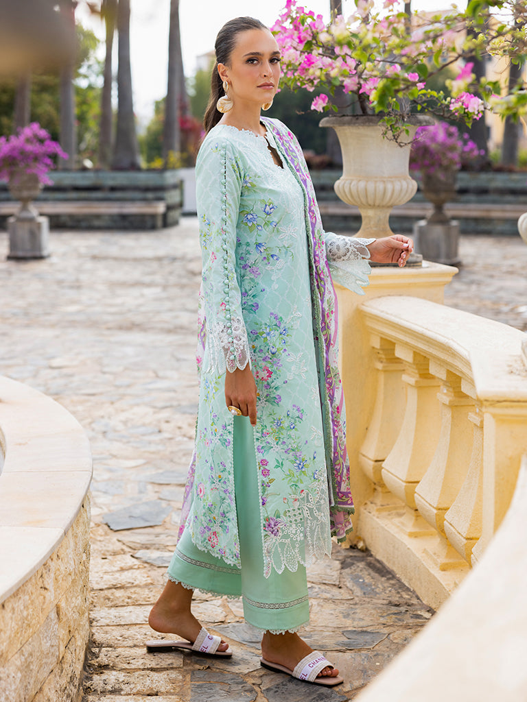 Rajbari | Floral Symphony Lawn 25 | RB-06 - by - Libasekhas UK - Registered Vendor of : Rajbari - 100% Original Designer Dresss