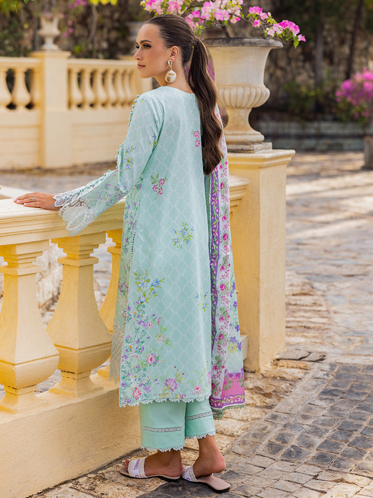 Rajbari | Floral Symphony Lawn 25 | RB-06 - by - Libasekhas UK - Registered Vendor of : Rajbari - 100% Original Designer Dresss