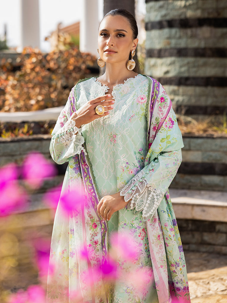 Rajbari | Floral Symphony Lawn 25 | RB-06 - by - Libasekhas UK - Registered Vendor of : Rajbari - 100% Original Designer Dresss