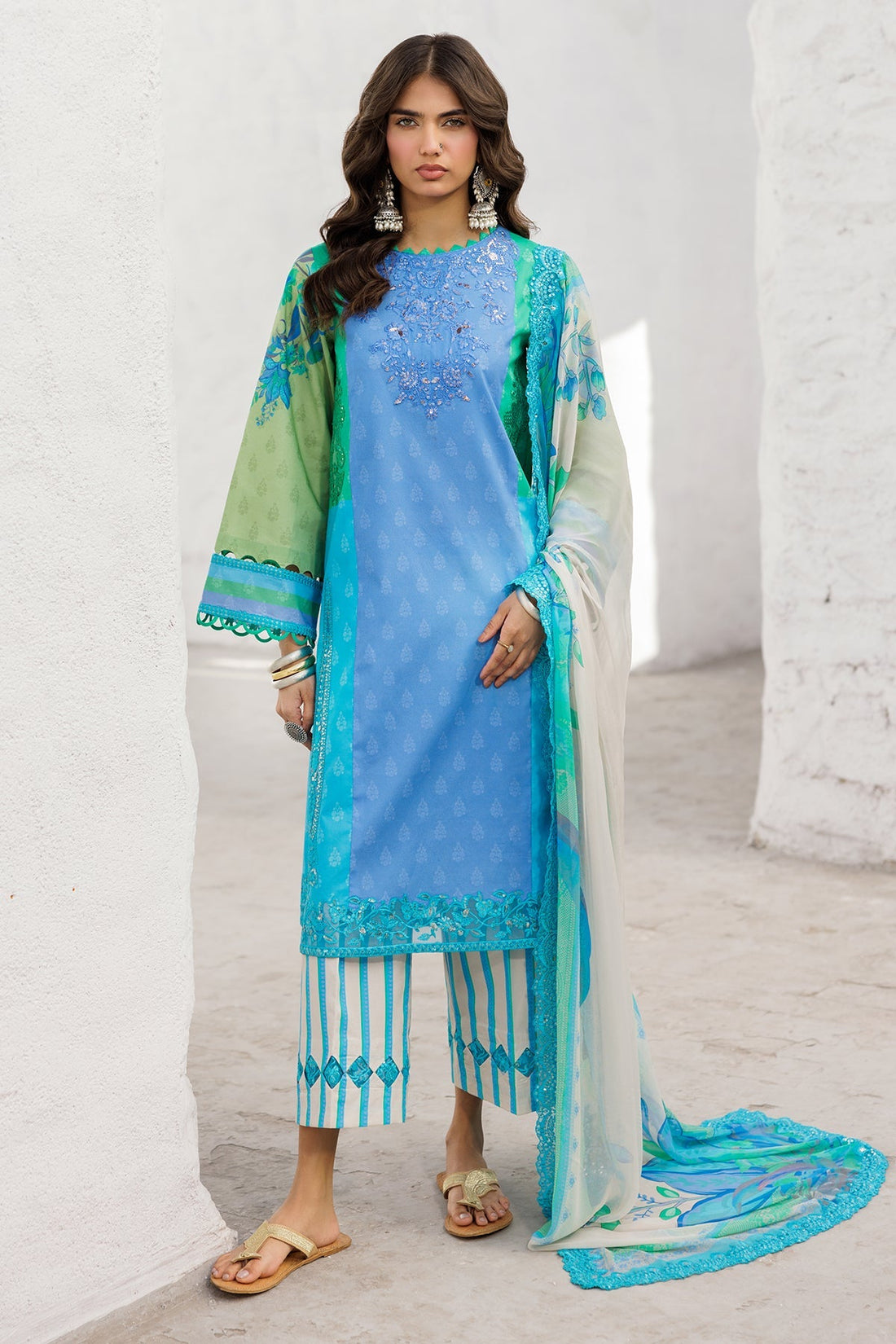 Charizma | Rangoli Lawn | CRO5-05 - by - Libasekhas UK - Registered Vendor of : Charizma - 100% Original Designer Dresss