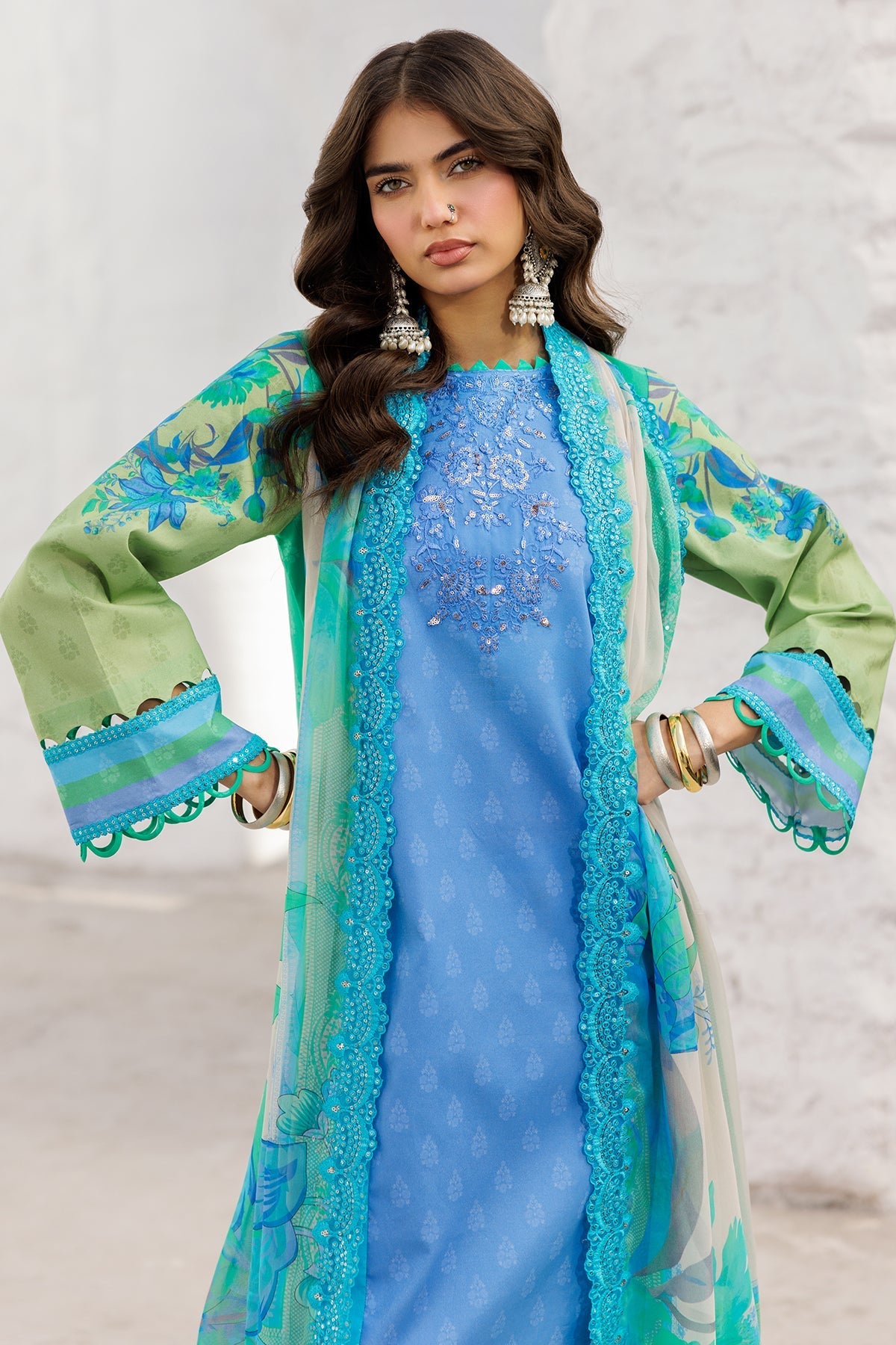 Charizma | Rangoli Lawn | CRO5-05 - by - Libasekhas UK - Registered Vendor of : Charizma - 100% Original Designer Dresss