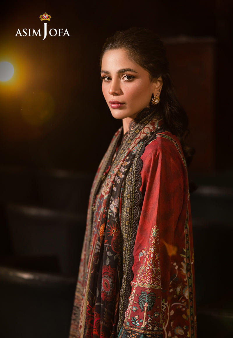 Asim Jofa | Prints Drop 2 | AJUBJ-09 - by - Libasekhas UK - Registered Vendor of : Asim Jofa - 100% Original Designer Dresss