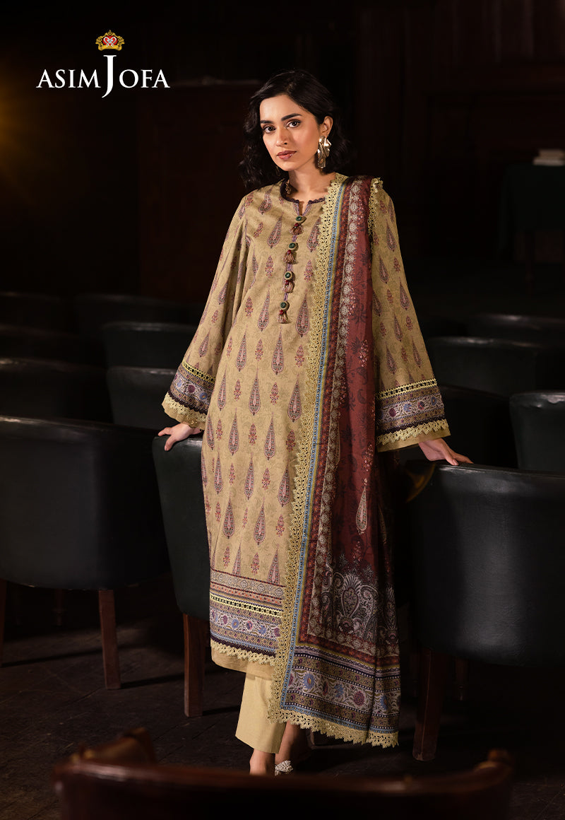 Asim Jofa | Prints Drop 2 | AJUBJ-47 - by - Libasekhas UK - Registered Vendor of : Asim Jofa - 100% Original Designer Dresss