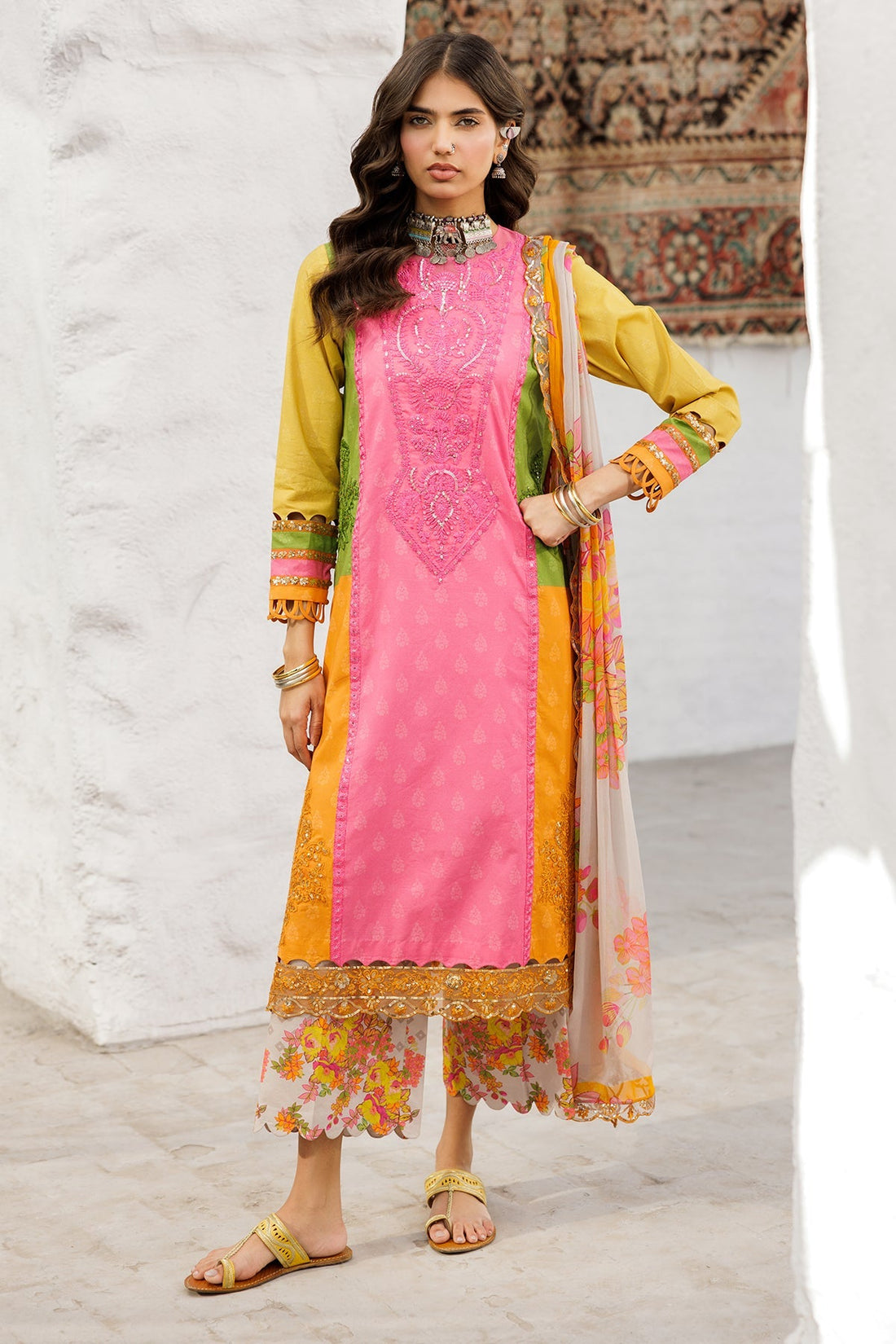 Charizma | Rangoli Lawn | CRO5-04 - by - Libasekhas UK - Registered Vendor of : Charizma - 100% Original Designer Dresss
