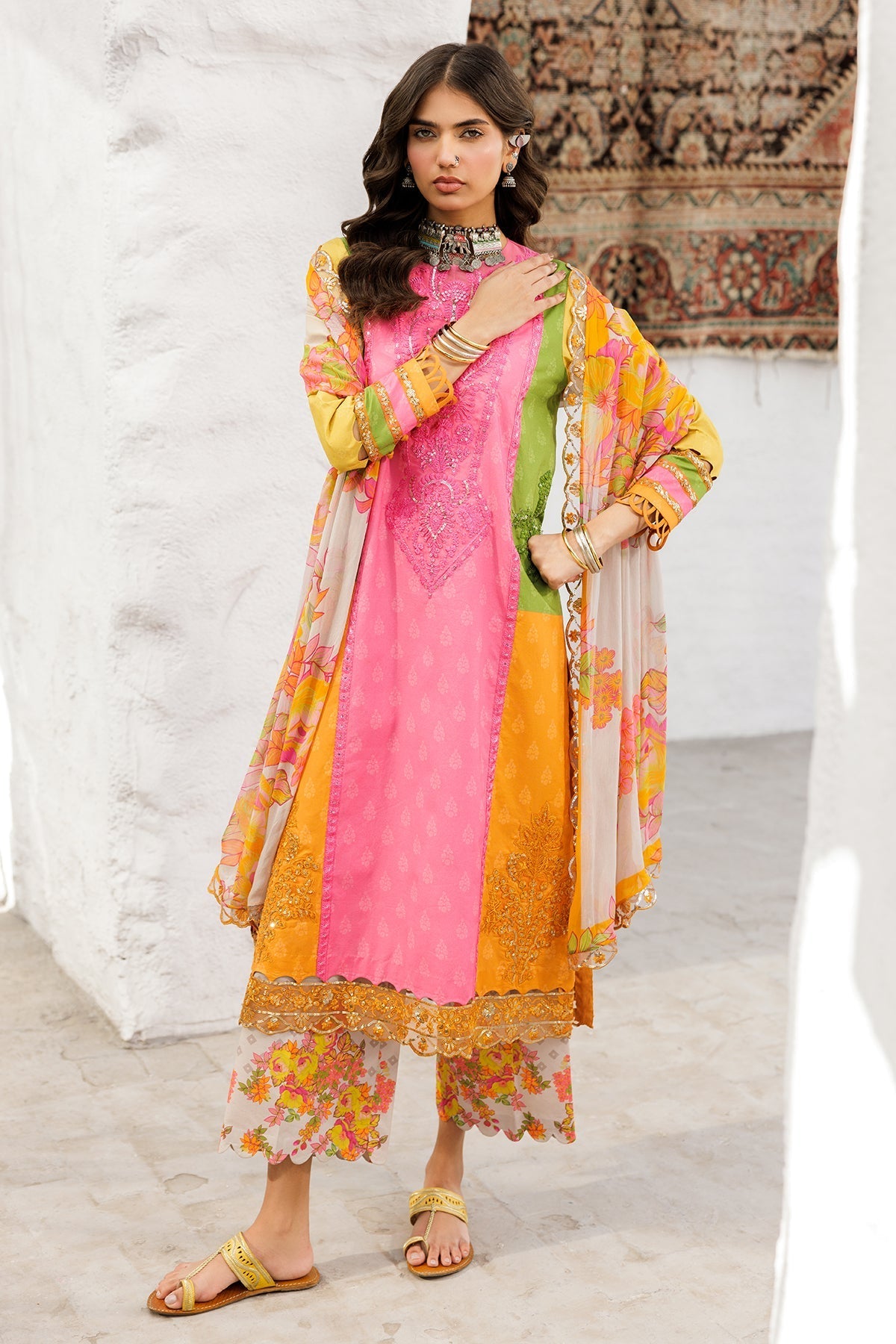 Charizma | Rangoli Lawn | CRO5-04 - by - Libasekhas UK - Registered Vendor of : Charizma - 100% Original Designer Dresss
