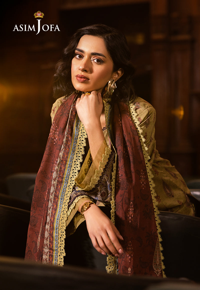 Asim Jofa | Prints Drop 2 | AJUBJ-47 - by - Libasekhas UK - Registered Vendor of : Asim Jofa - 100% Original Designer Dresss