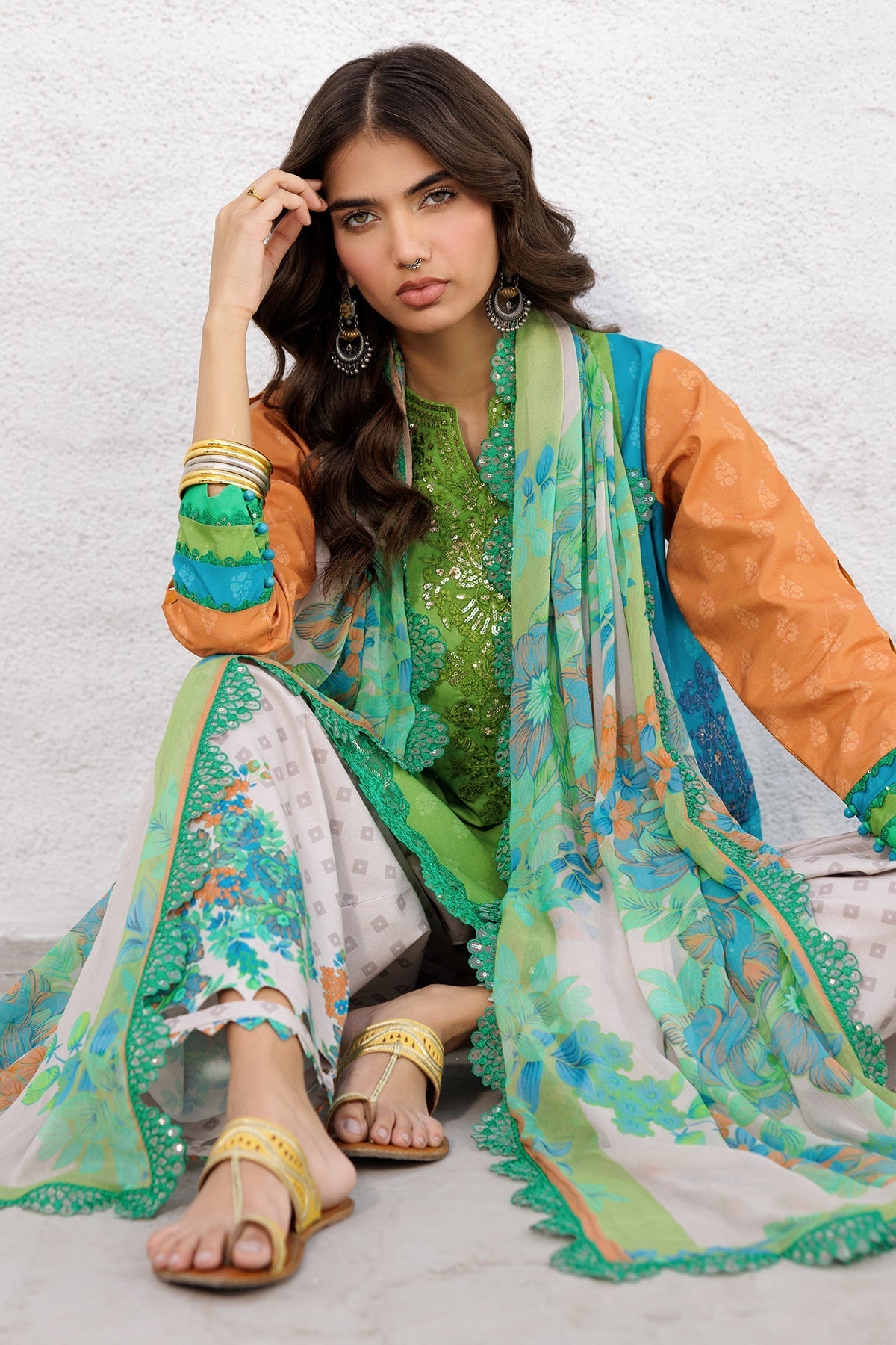 Charizma | Rangoli Lawn | CRO5-03 - by - Libasekhas UK - Registered Vendor of : Charizma - 100% Original Designer Dresss