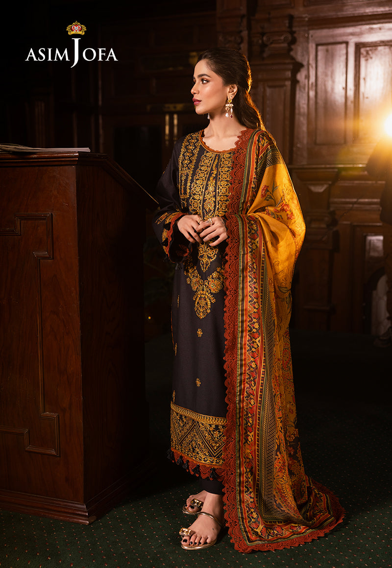Asim Jofa | Prints Drop 2 | AJUBJ-12 - by - Libasekhas UK - Registered Vendor of : Asim Jofa - 100% Original Designer Dresss