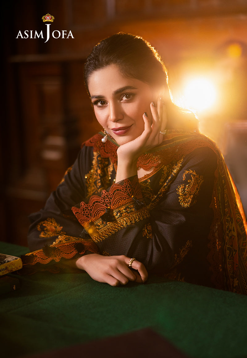 Asim Jofa | Prints Drop 2 | AJUBJ-12 - by - Libasekhas UK - Registered Vendor of : Asim Jofa - 100% Original Designer Dresss