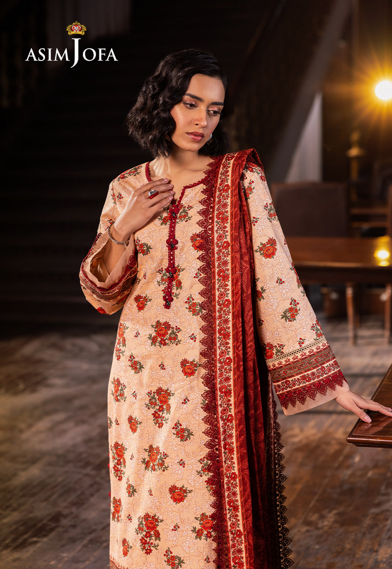 Asim Jofa | Prints Drop 2 | AJUBJ-54 - by - Libasekhas UK - Registered Vendor of : Asim Jofa - 100% Original Designer Dresss