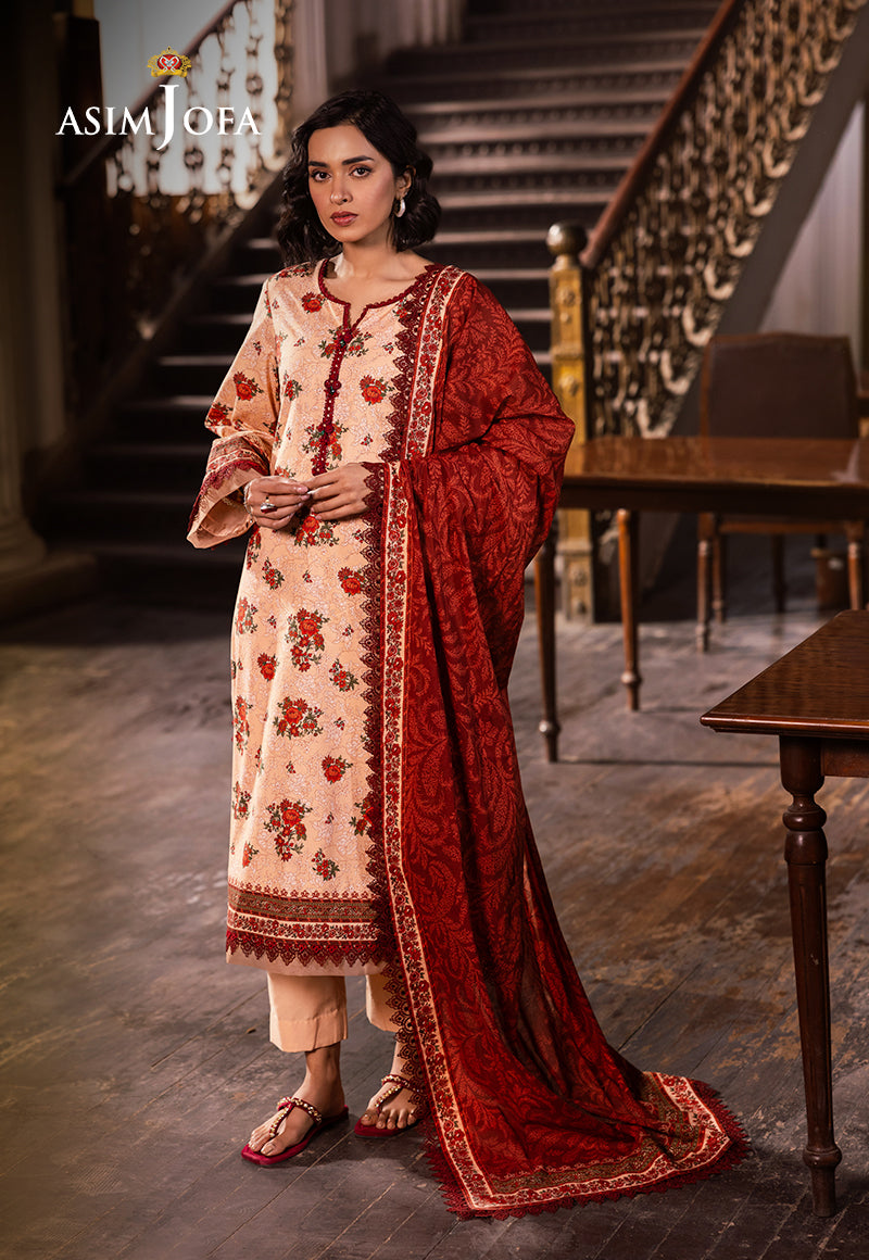Asim Jofa | Prints Drop 2 | AJUBJ-54 - by - Libasekhas UK - Registered Vendor of : Asim Jofa - 100% Original Designer Dresss