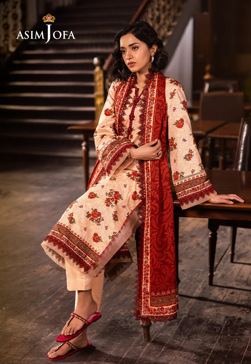 Asim Jofa | Prints Drop 2 | AJUBJ-54 - by - Libasekhas UK - Registered Vendor of : Asim Jofa - 100% Original Designer Dresss