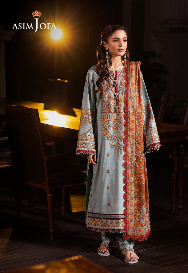 Asim Jofa | Prints Drop 2 | AJUBJ-11 - by - Libasekhas UK - Registered Vendor of : Asim Jofa - 100% Original Designer Dresss