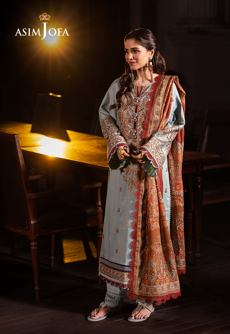 Asim Jofa | Prints Drop 2 | AJUBJ-11 - by - Libasekhas UK - Registered Vendor of : Asim Jofa - 100% Original Designer Dresss