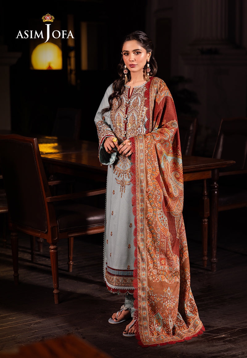 Asim Jofa | Prints Drop 2 | AJUBJ-11 - by - Libasekhas UK - Registered Vendor of : Asim Jofa - 100% Original Designer Dresss