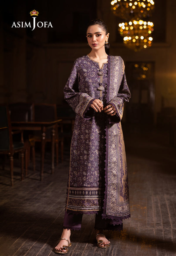 Asim Jofa | Prints Drop 2 | AJUBJ-48 - by - Libasekhas UK - Registered Vendor of : Asim Jofa - 100% Original Designer Dresss